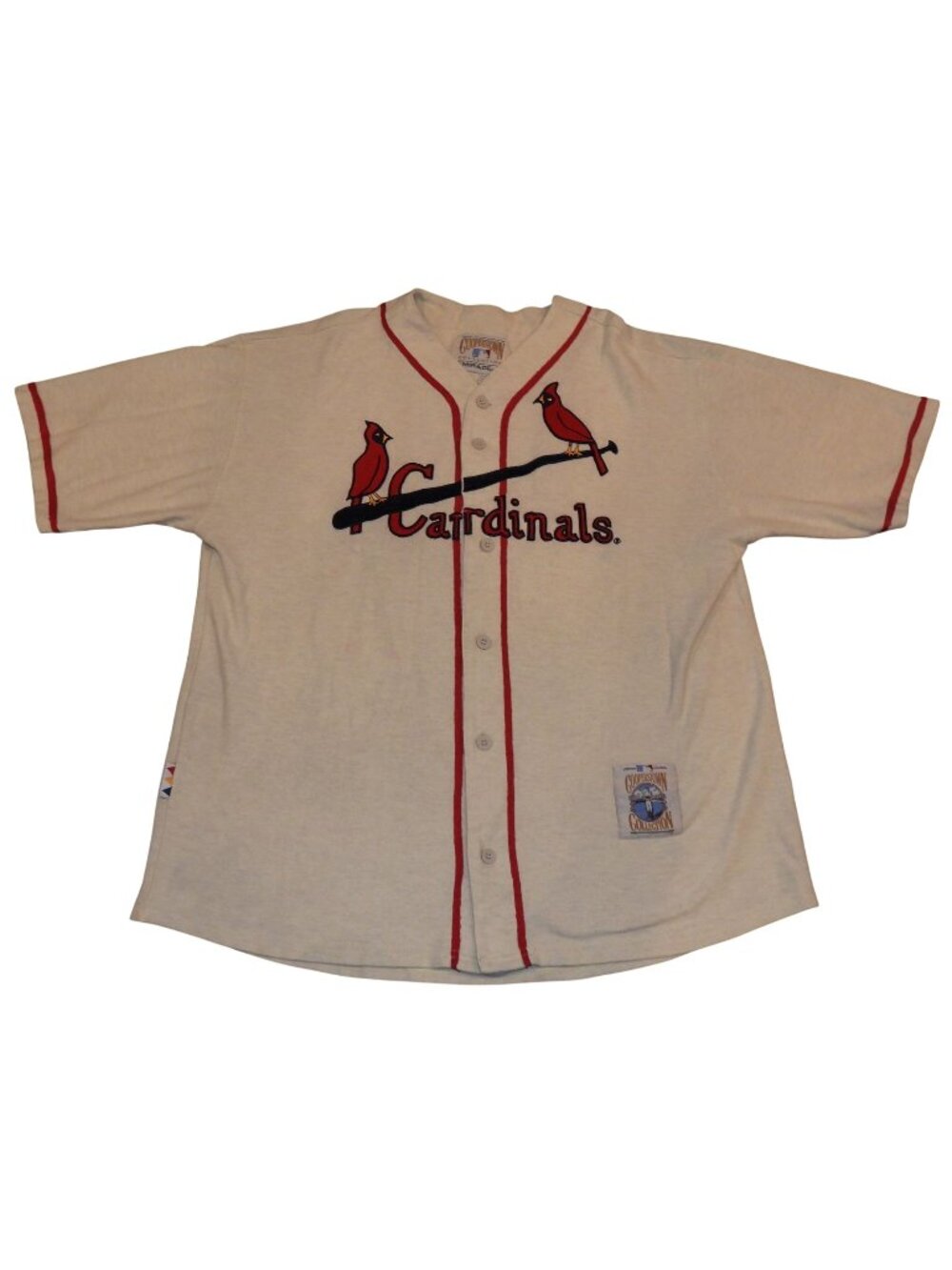 Vintage Stan Musial St Louis Cardinals Mirage Cooperstown Collection Jersey XXL